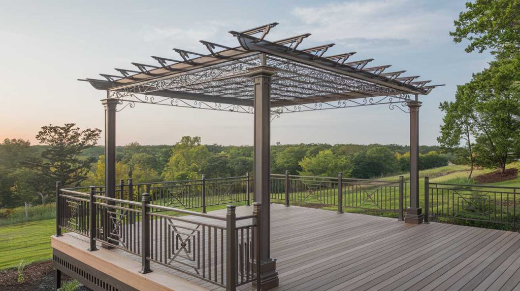 Les dernières tendances en matière de pergolas en fer forgé modernes