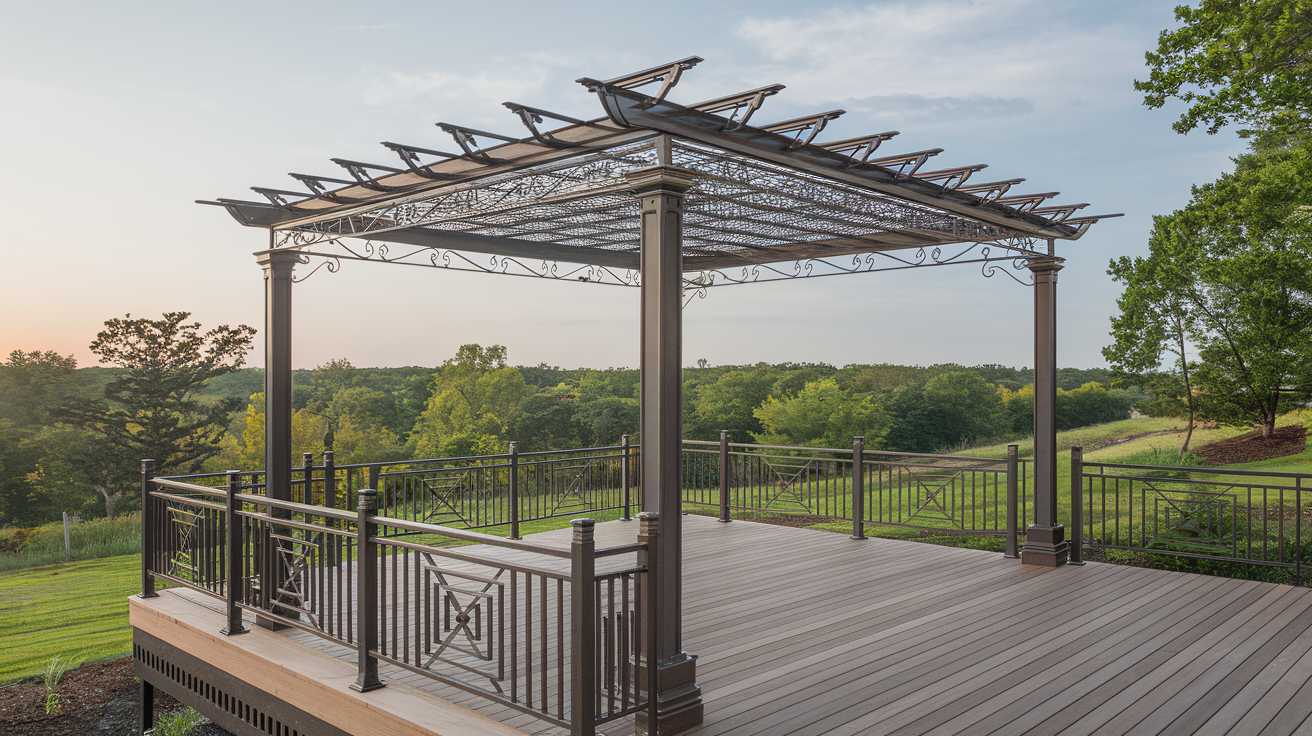 Les dernières tendances en matière de pergolas en fer forgé modernes